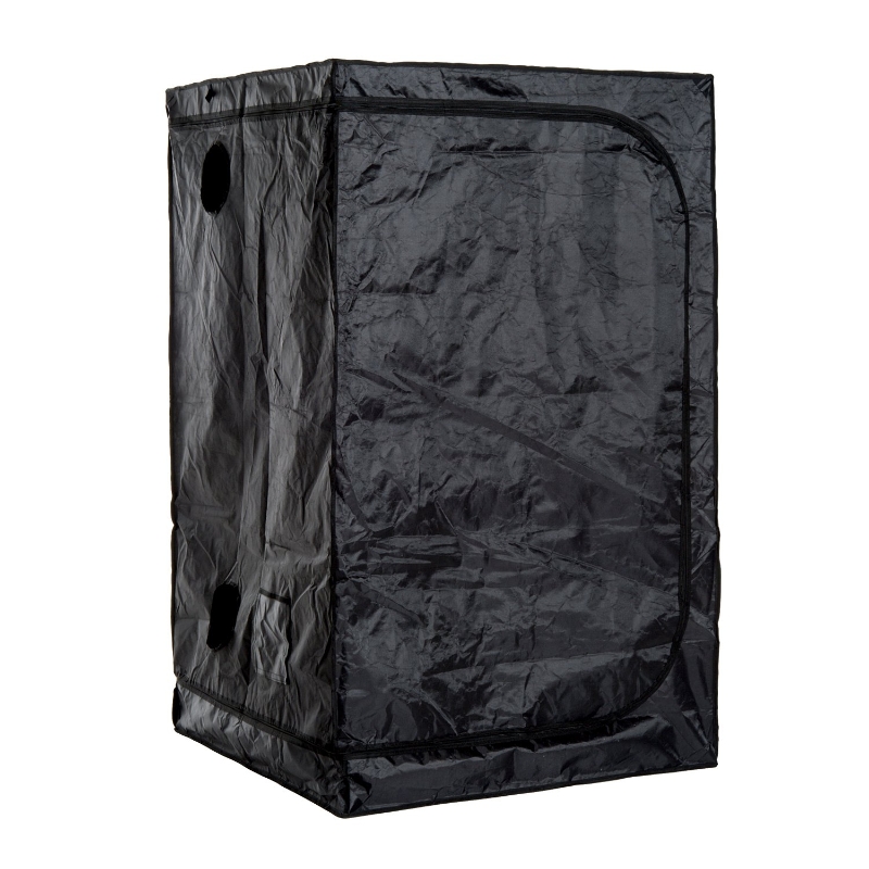 Outsunny 39"Lx39"Wx79"H Hydroponics Growing Tent Lightproof Waterproof Black