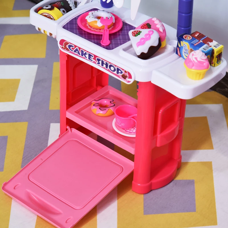 HOMCOM 20 Piece Pretend Play Kitchen and Oven Set