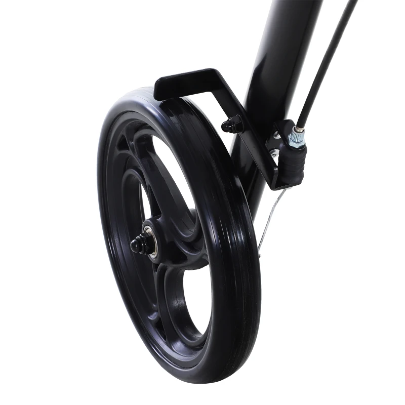 HOMCOM Foldable Medical Rollator Walker With Storage and Seat  Wheelchair