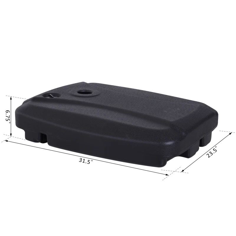 Portable Umbrella Base Parasol Stand Fill With Sand or Water Black