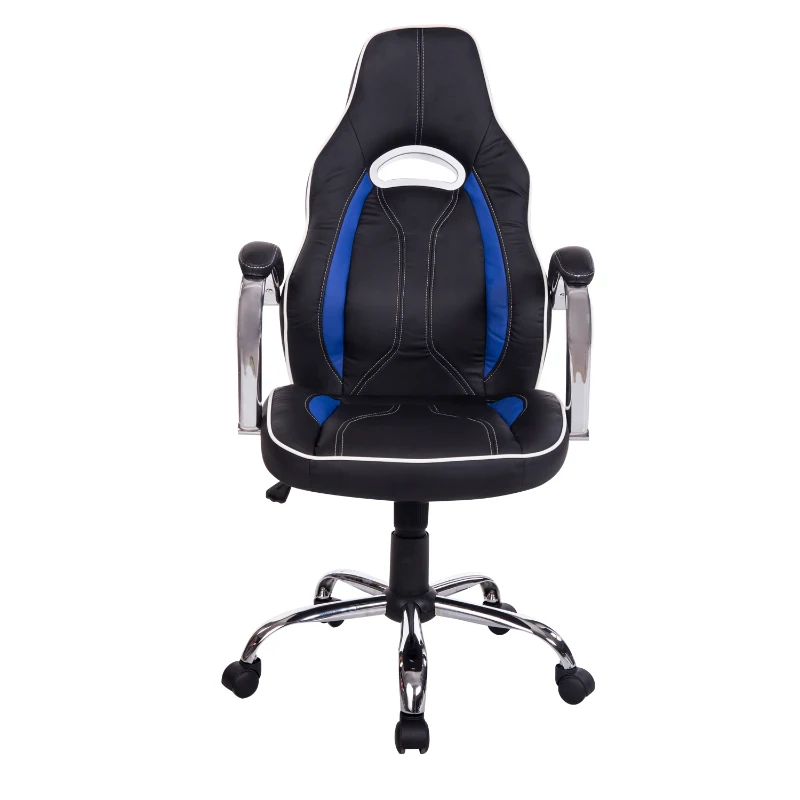 HOMCOM High Back Racing Style Ergonomic Gaming Chair - Blue / Black