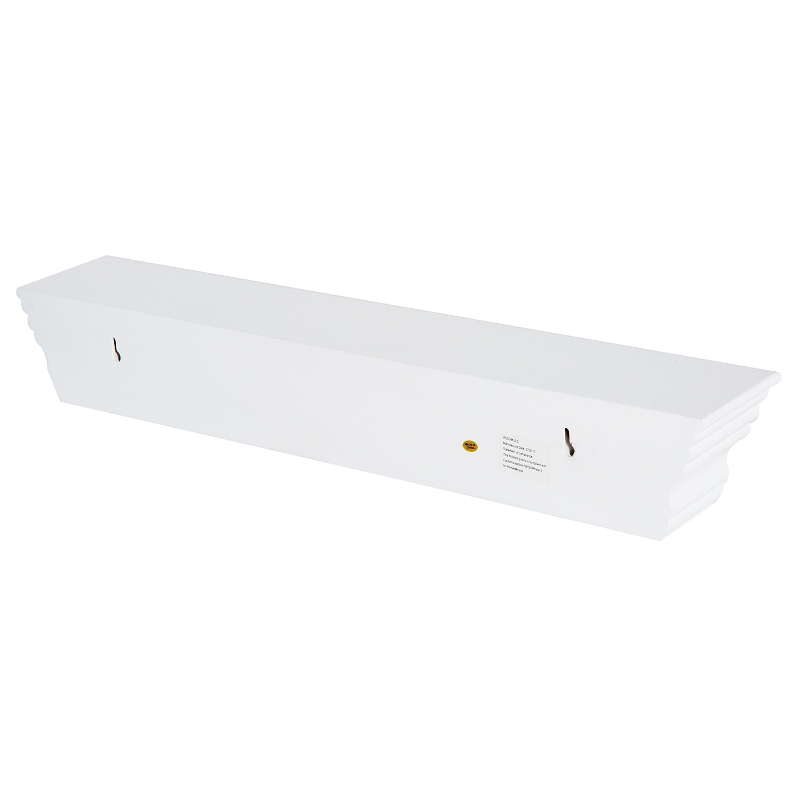HOMCOM Floating Wall Shelf Ledge Wall Mounted Display Storage Rack Set of 2 White