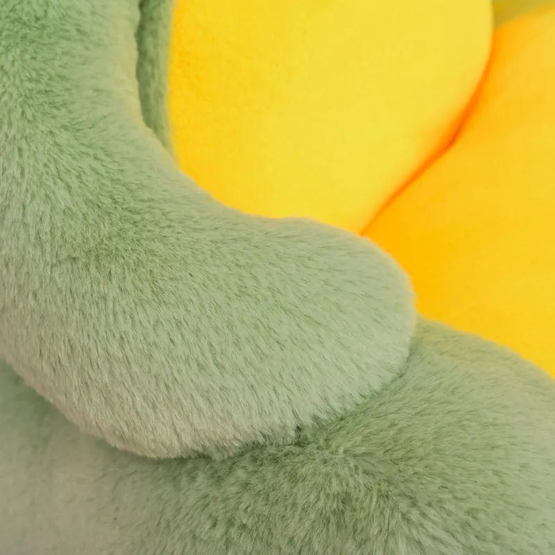 Qaba Animal Kids Sofa Chair Cartoon Cute Dinosaur Stuffed with Armrest Flannel PP Cotton 22" x 19.25" x 21.75" Green