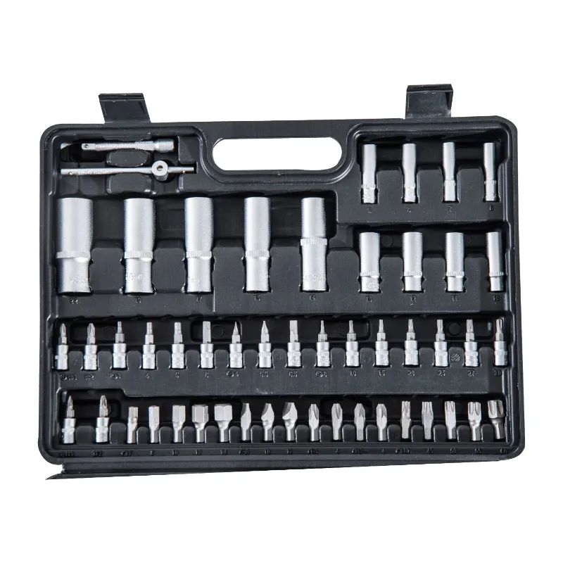 Open Box HomCom 108pc Mechanic's Socket and Ratchet Wrench Tool Kit