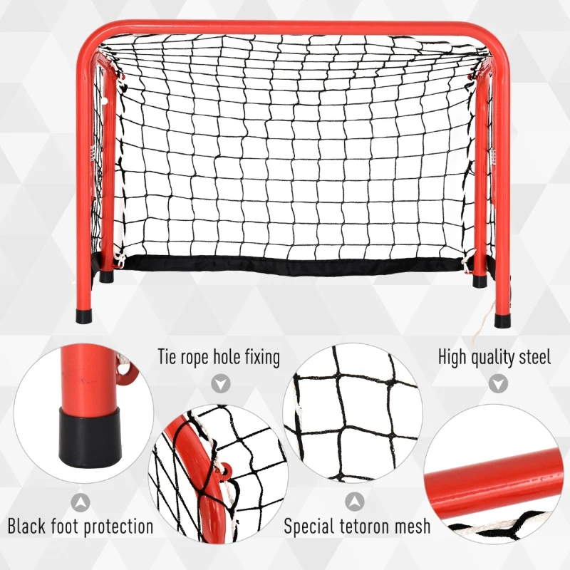 Soozier Foldable Ice Hockey Goal  Easy to Handle  Tetoron Mesh