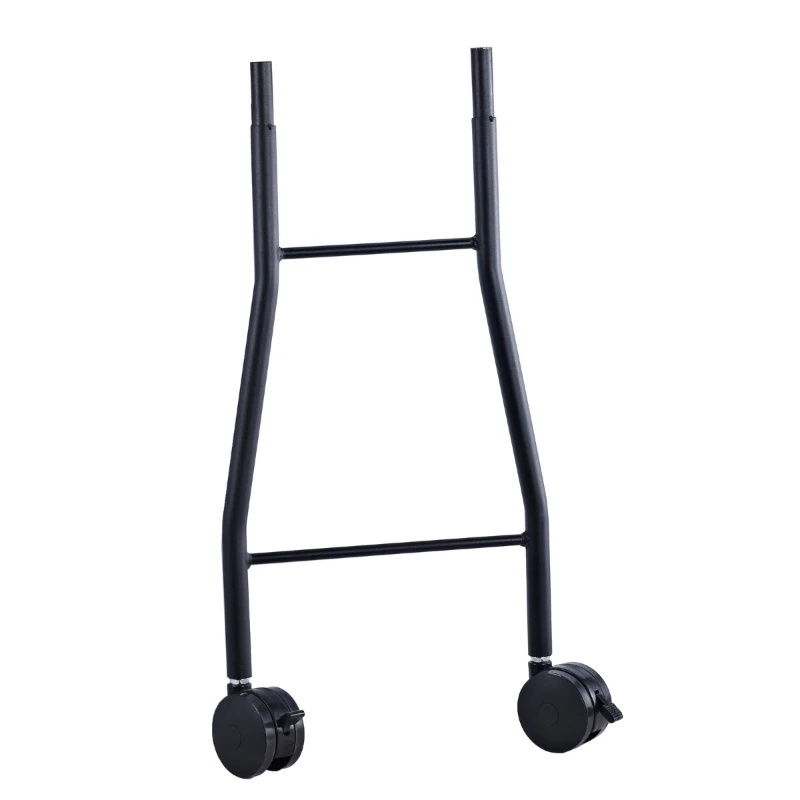 Outsunny 35" Charcoal BBQ Grill and Smoker Combo 2 in 1 Portable Rotisserie with Large/Small Skewers Included and 4 Wheels for Portability