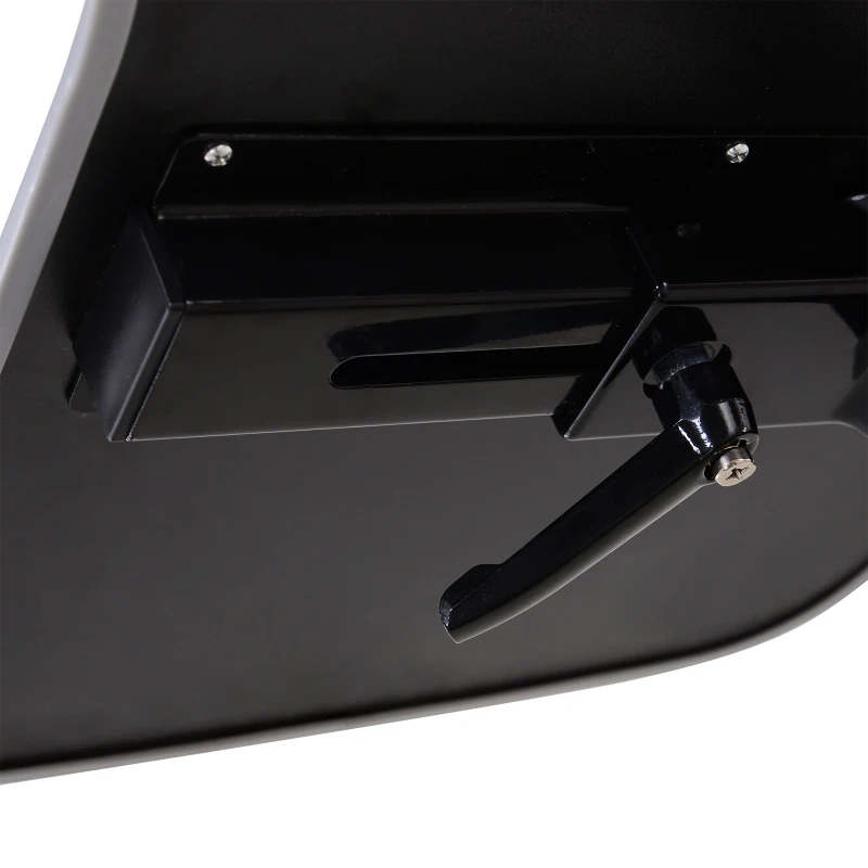 Soozier Desk Exercise Bike Home Office Indoor Recumbent Cycling Rolling with Table Top  LCD Monitor