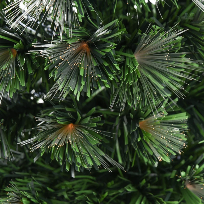 HOMCOM 6ft Artificial Tree Multi-Colored Pre-Lit Holiday Christmas Decoration