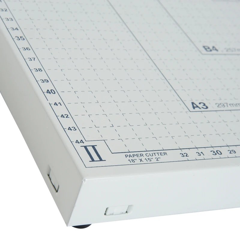 Open Box HOMCOM Paper Cutter Guillotine 12 A3 Sheet Paper Cutting Machine