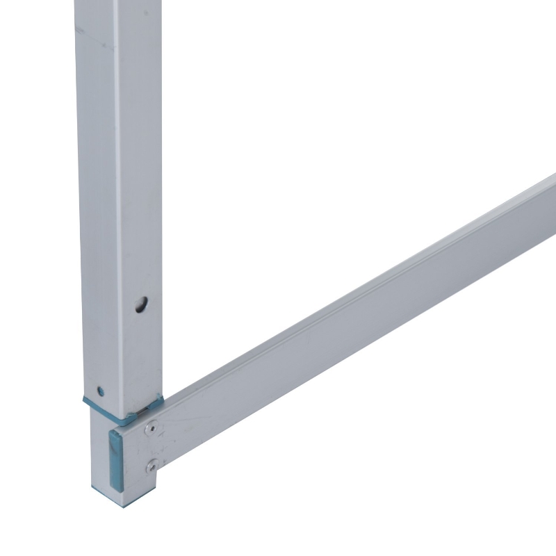 Outsunny 4' Portable Folding Picnic Table with 4 Seats Aluminum Height Adjustable Outdoor Garden Table and Chair Set, Silver