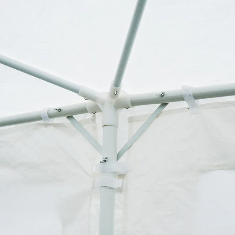 Outsunny 10X30ft Gazebo Canopy Party Tent Outdoor Event Sunshade Portable with 5 Removable Sidewalls White