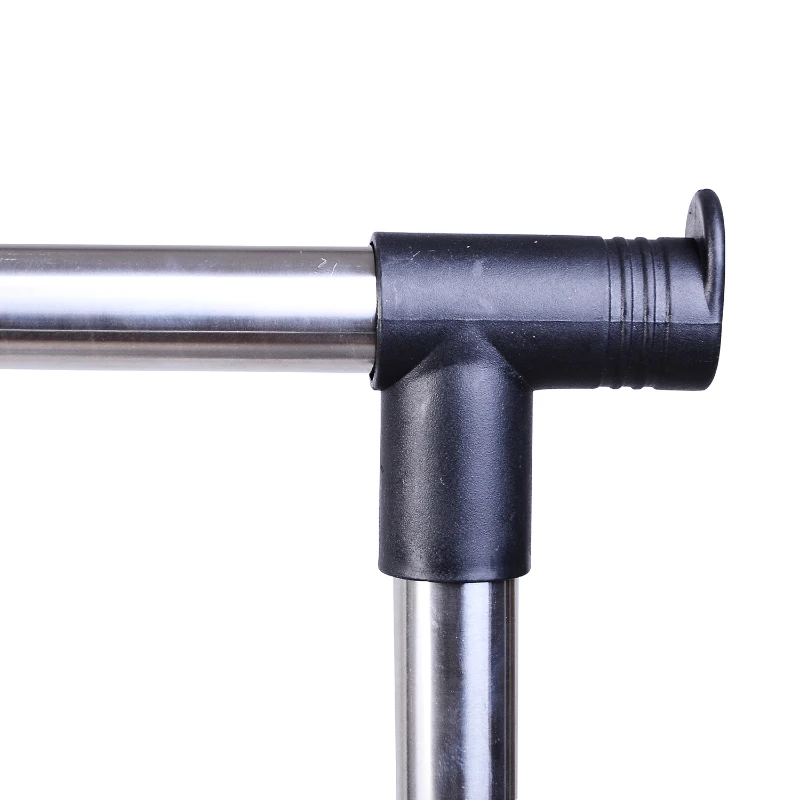 HOMCOM Heavy Duty Double Rail Clothes Rack Clothing Garment Rack with Wheels and Bottom Shelf