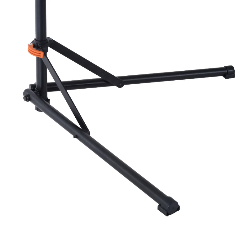 Soozier Adjustable Bike Repair Stand Home Portable Bicycle Mechanics Workstand Maintenance with Tool Box Cycle Black