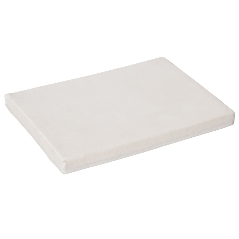 PawHut Rattan Pet Bed Raised Wicker Dog Sofa for Doggy and Cat Indoor & Outdoor with Soft Washable Cushion Gray