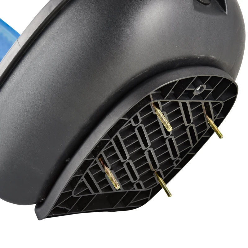 HOMCOM Motorcycle Trunk Tour Tail Box Luggage Storage Case  17L Capacity