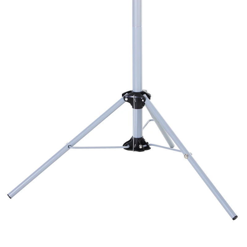 HOMCOM Foldable Umbrella Clothes Drying Rack Bed Sheet Dryer Aluminum 3 Arms 18 Lines 52.5ft Indoor Outdoor Pre-Assembled