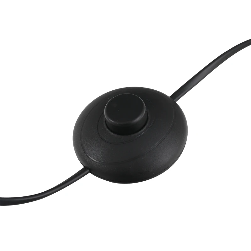 HOMCOM Vintage Floor Lamp Rotatable Lampshade E26 Socket Pin Living Room Steel Bronze