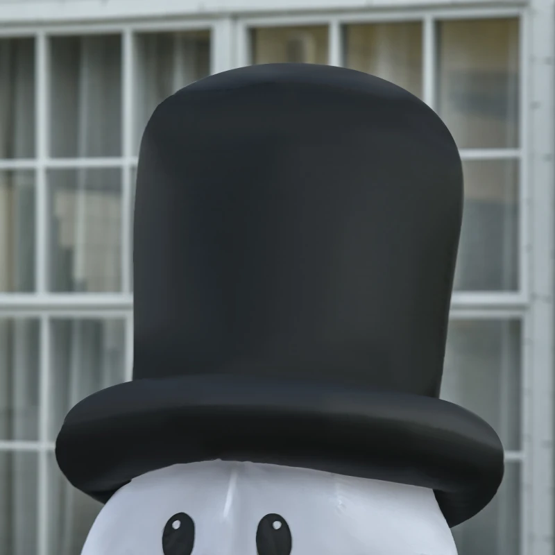 HOMCOM 6ft Christmas Inflatables Outdoor Decorations Glowing Snowman, Blow-Up Yard Christmas Decor with LED Lights Display