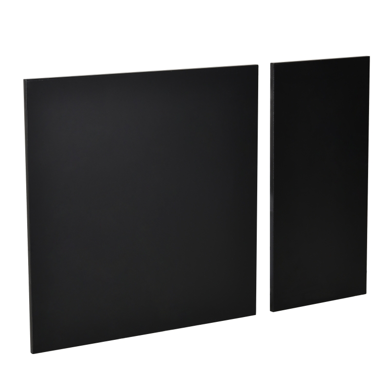 PawHut 37.5" Wooden Covered Mess Free Cat Litter Box End Table Hideaway Cabinet with Storage for Accessories, Black