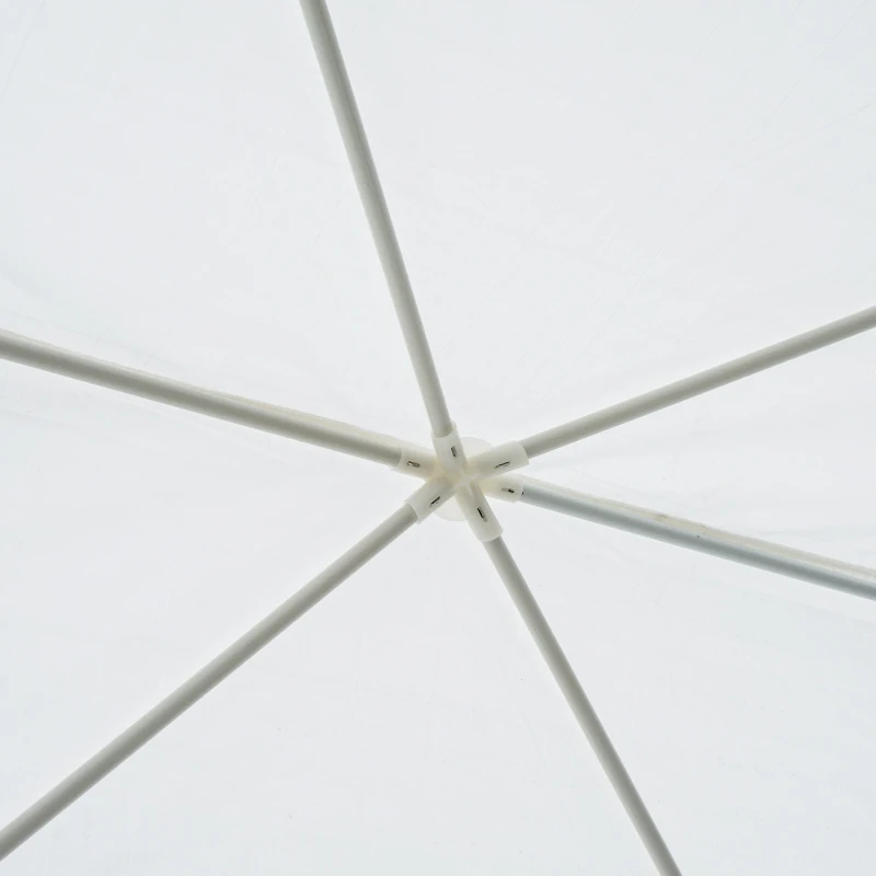 Outsunny 10X30ft Gazebo Canopy Party Tent Outdoor Event Sunshade Portable with 5 Removable Sidewalls White