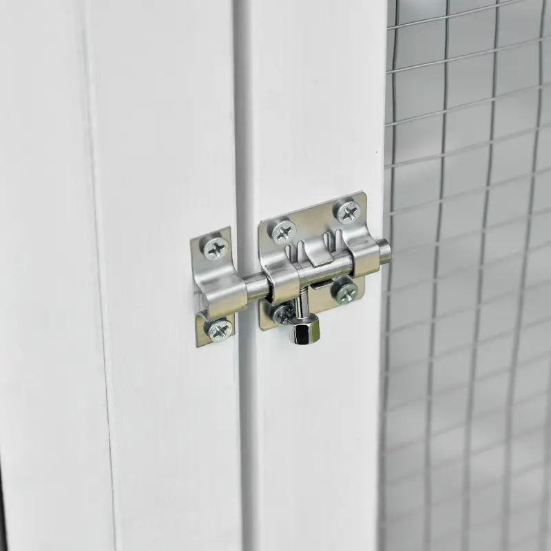 PawHut 72" Aviary Bird Cage, Includes Perches, Lockable Doors, Nesting Areas, Elegant Vintage Flight Enclosure Suitable for Small Parrots, Budgie, Canary, Cockatiel