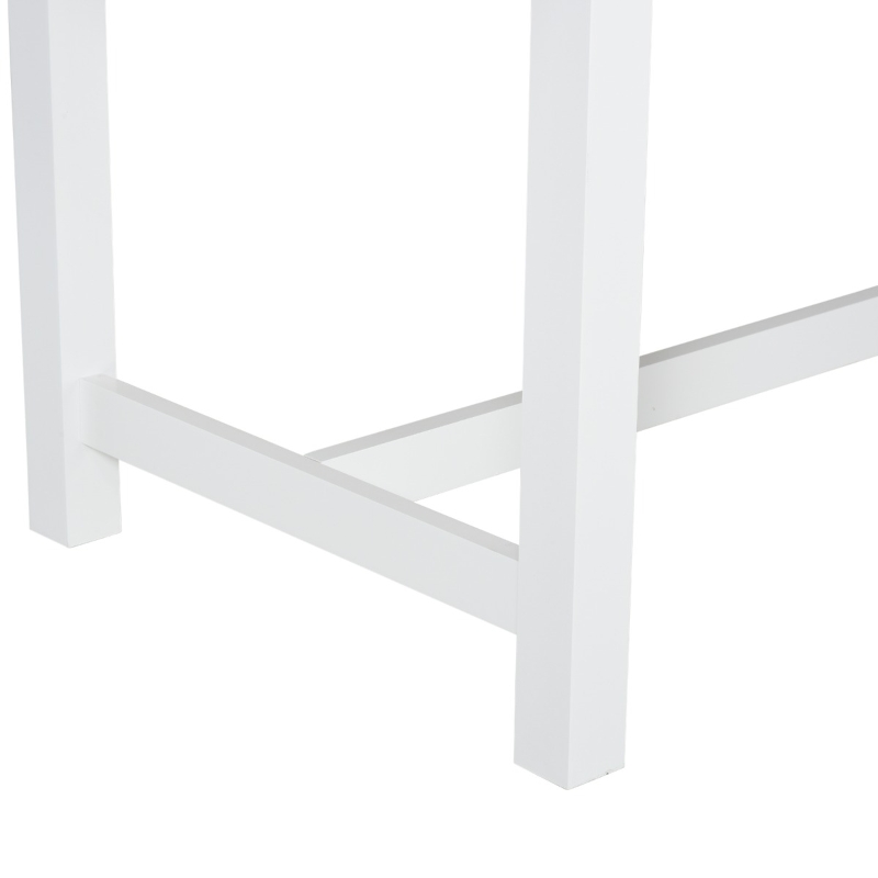 HomCom Expandable Folding Kitchen Dining Table with Elegant Natural Wood Design & Sturdy Construction - Natural