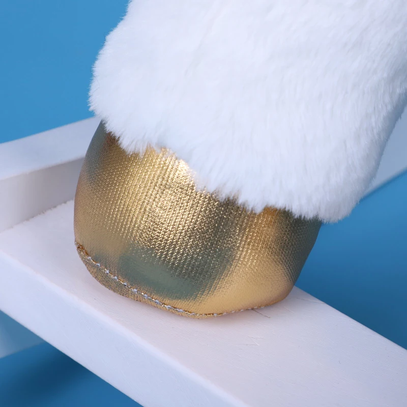 Qaba Kids Plush Toy Rocking Horse Unicorn with Realistic Sounds - White/Golden