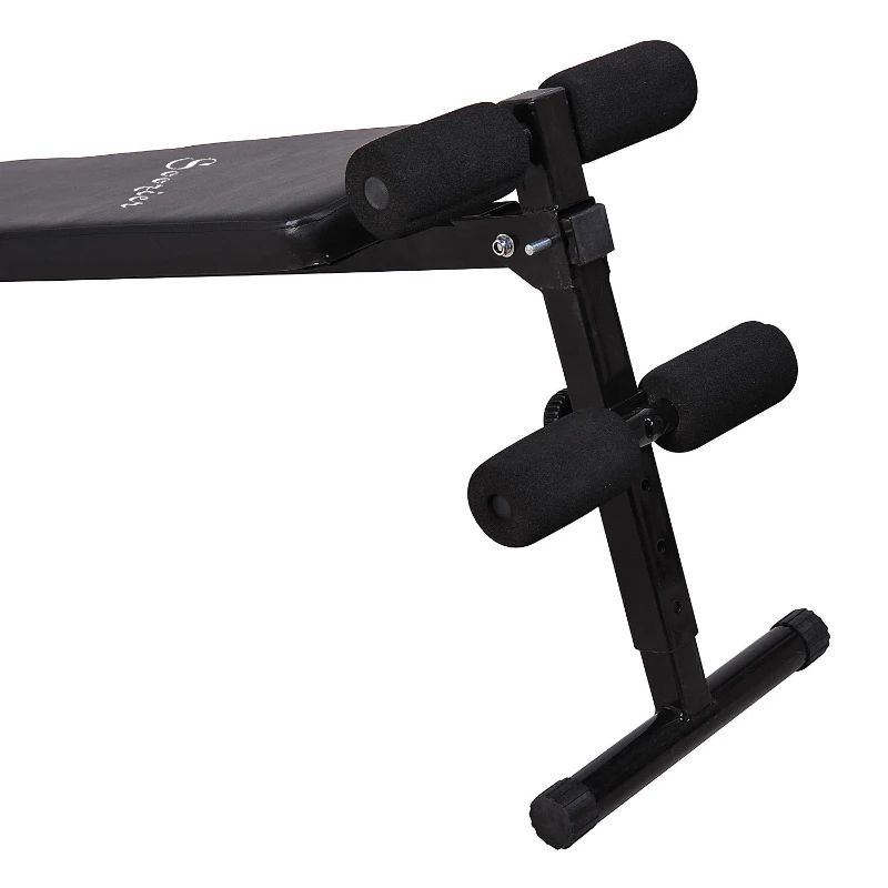 Soozier Folding Portable PRO Decline Sit Up Bench Fitness Ab Adjustable Height Black