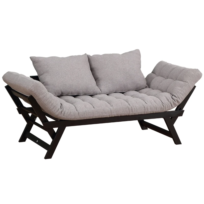 HOMCOM Sofa Bed Couch Chaise Lounger 3-in-1 3-Position