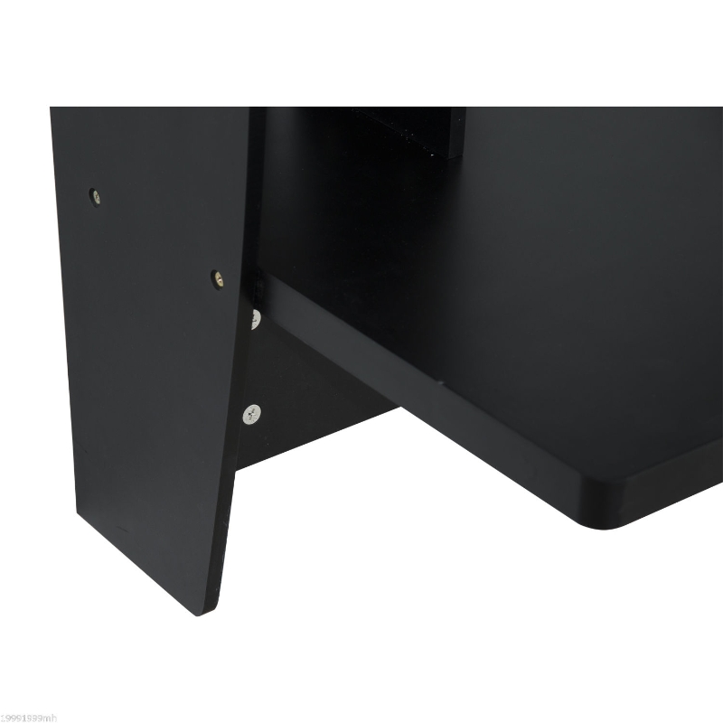 HomCom Floating Wall Mount Office Computer Desk with Storage - Black