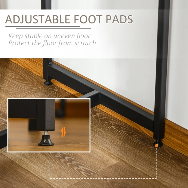 HOMCOM 3 Piece Industrial Dining Table Set, Counter Height Bar Table & Stools Set  with Storage Shelf, Rustic Brown/Black