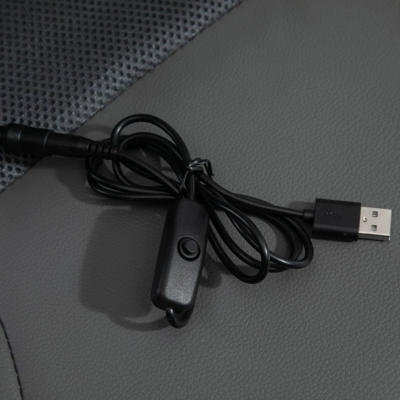 Vinsetto Mesh Office Chair with Rechargeable Electric Vibration Massage Lumbar Rocking, with Pillow, Wheels - Grey