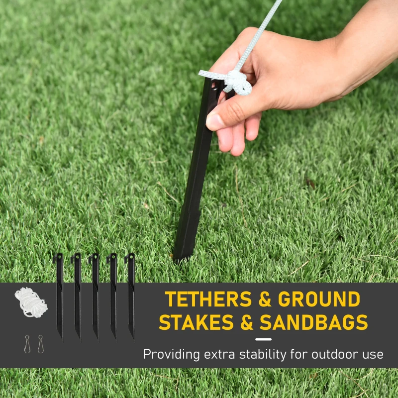 HOMCOM 6ft Christmas Inflatables Outdoor Decorations Polar Bear with a Present, Blow-Up Yard Christmas Decor with LED Lights Display