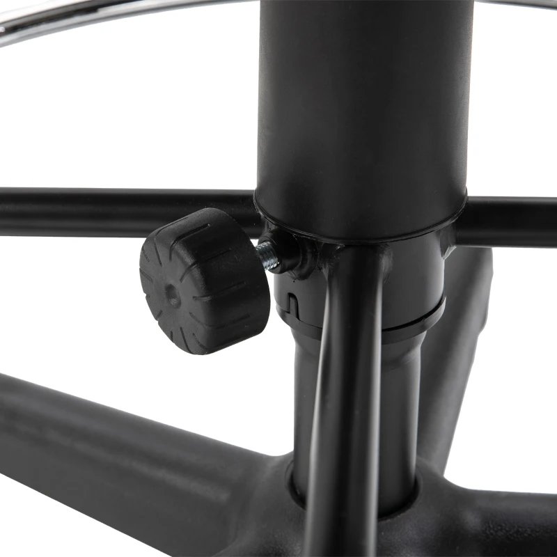 Vinsetto Ergonomic Studio Mid-Back Draft Chair with Adjustable Seat Height, Foot Ring, Armrest, 360° Swivel - Polyester