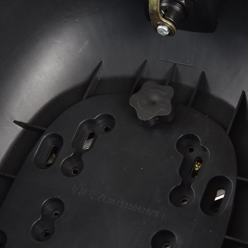 HOMCOM Motorcycle Trunk Tour Tail Box Luggage Storage Case  17L Capacity