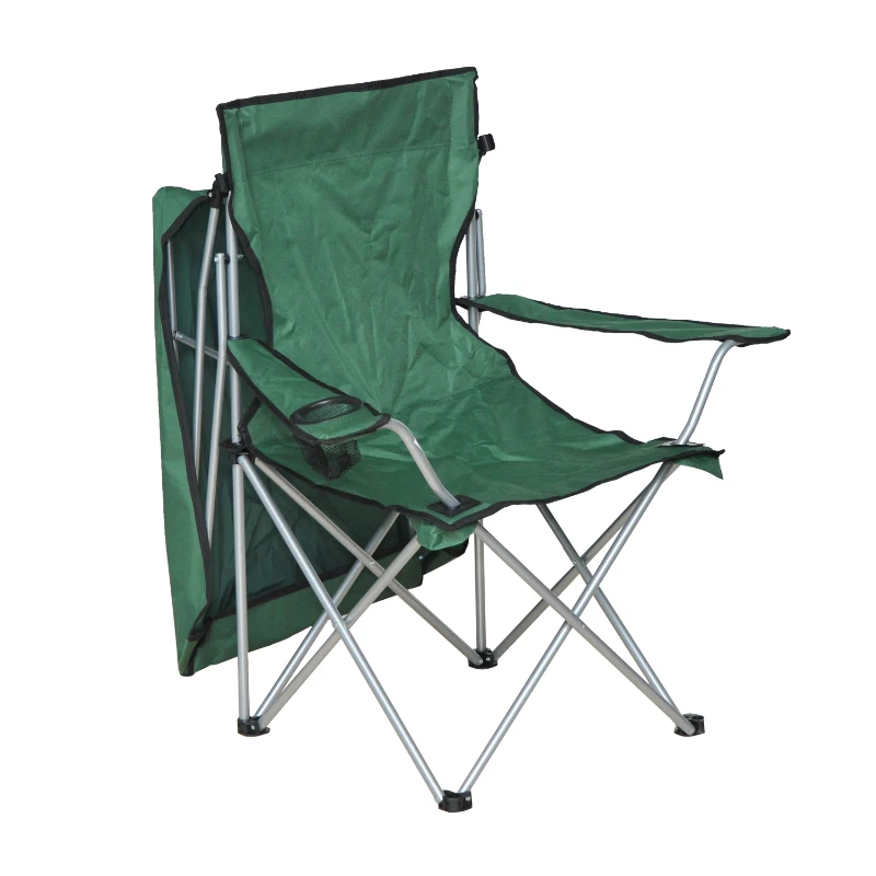 Outsunny Folding Canopy Chair Outdoor Camp Picnic Portable Armchair Sunshade