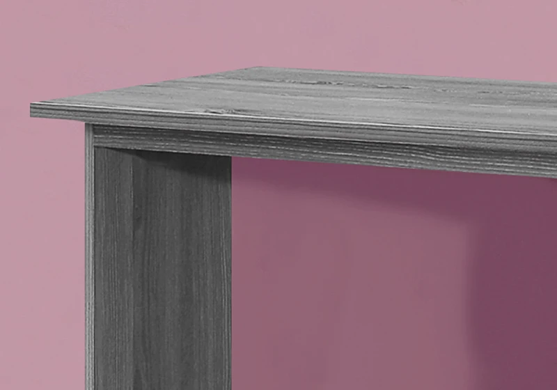 Monarch 32" Modern Wood Juvenile Computer Desk with Storage Shelves - Grey