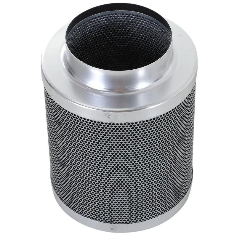 DURHAND 6 Inch Inline Fan Carbon Filter Duct Combo 2 Clamps Hydroponics Grow Room Tent Ventilation Kit