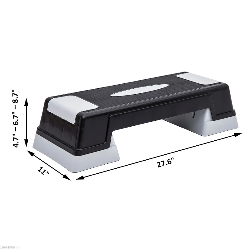 Soozier Aerobic Stepper 3-Level Riser Fitness Cardio Workout Steps 4.7" - 6.7" - 8.7"