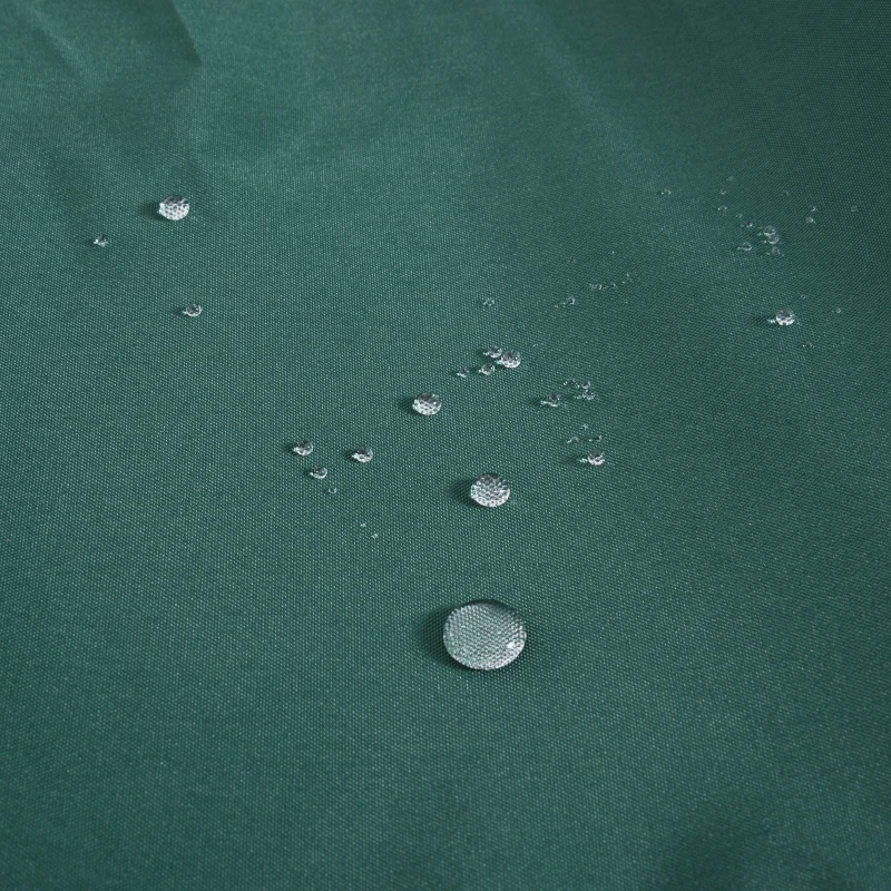 Outsunny 15ft Outdoor Twin Patio Umbrella Garden Double-Sided Market Parasol Sun Shelter with Crank Green