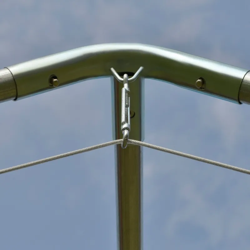 Outsunny 10&#39; x 20&#39; Heavy Duty Outdoor Carport Awning/Canopy with Weather-Fighting Material &amp; Anchor Kit, Brown