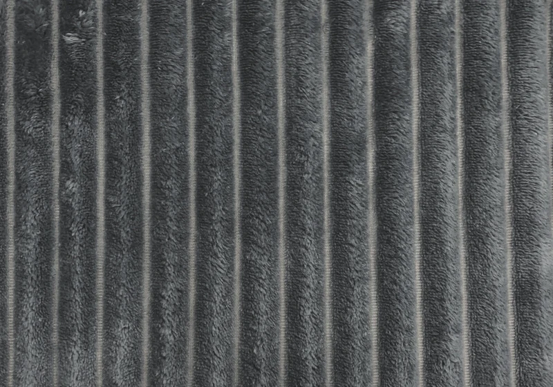 Monarch 60" x 50" Ultra Soft Ribbed Style Throw Blanket - Grey