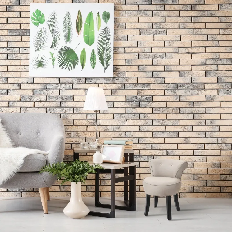 HOMCOM Upholstered Linen Vanity Stool with Curved Thick Padded Backrest, Rubberwood Legs, and Footpads, Beige