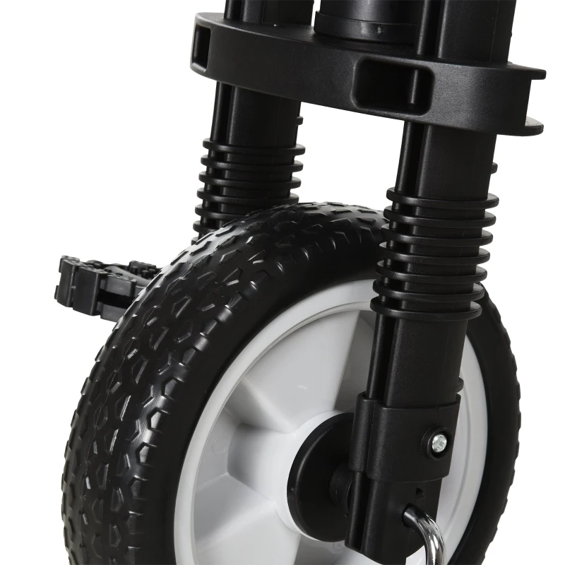 Qaba 3 Wheel Kids Tricycle Toddler Walking Trikes with Adjustable Seat for 3-6 Years old Boys & Girls Black