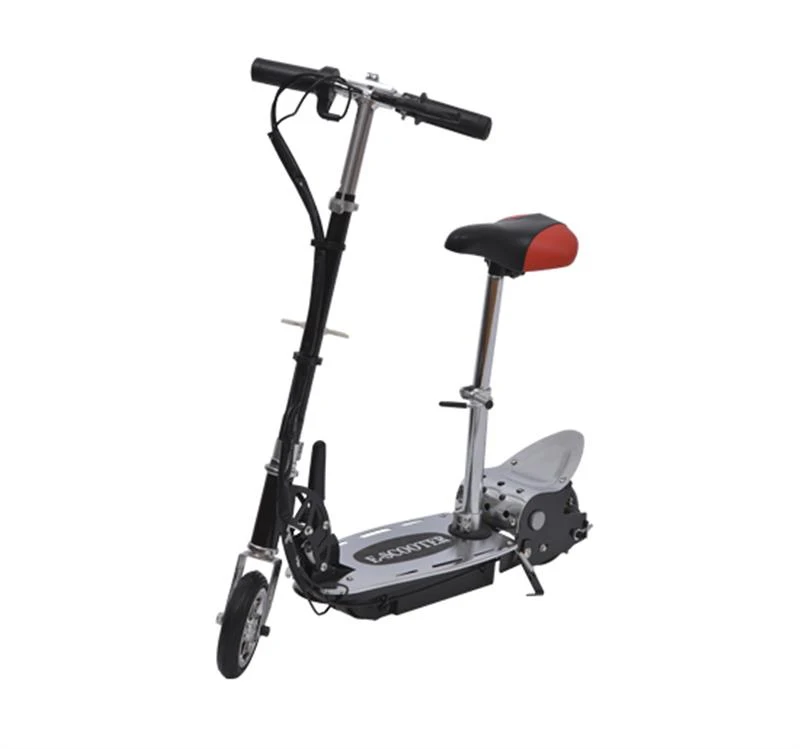 HomCom Electric Scooter with Seat – Black/Red