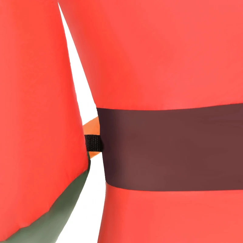 HOMCOM 8 ft. Christmas Inflatable Solider Playing Drums, Outdoor Blow-Up Holiday Yard Decoration with LED Lights Display