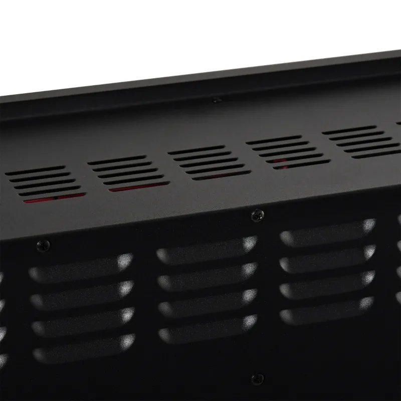 HOMCOM 30" Electric Fireplace Insert, Modern Recessed Fireplace Heater with Realistic Flame, Adjustable Brightness, and Remote Control, Heats 215 Sq. Ft., 750/1500W, Black