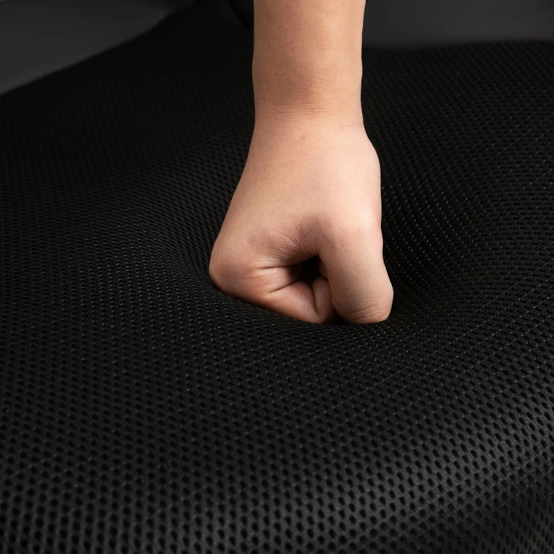 Vinsetto Executive Racing Chair Rocking Chair Adjustable Padded Seat with Wheels Black