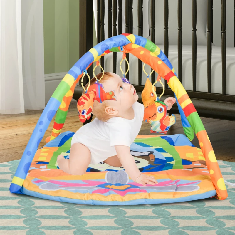 Open Box Qaba Kids Baby Toddler Play Gym Activity Center Creeping Mat