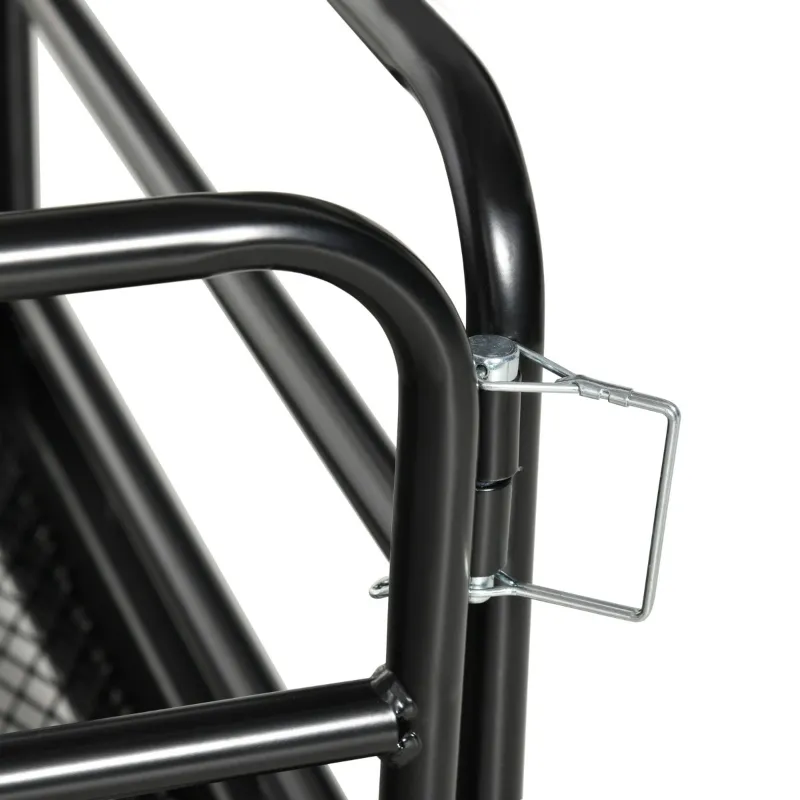 Aosom Hitch Cargo Carrier Hitch Mount with Luggage Storage and 6 Visibility Reflectors